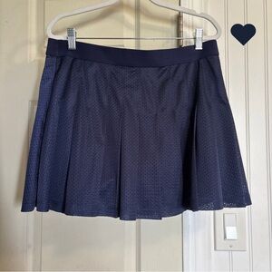 PINK Victoria's Secret Navy Mini Skirt Skort Pleated Mesh Tennis PickleBall